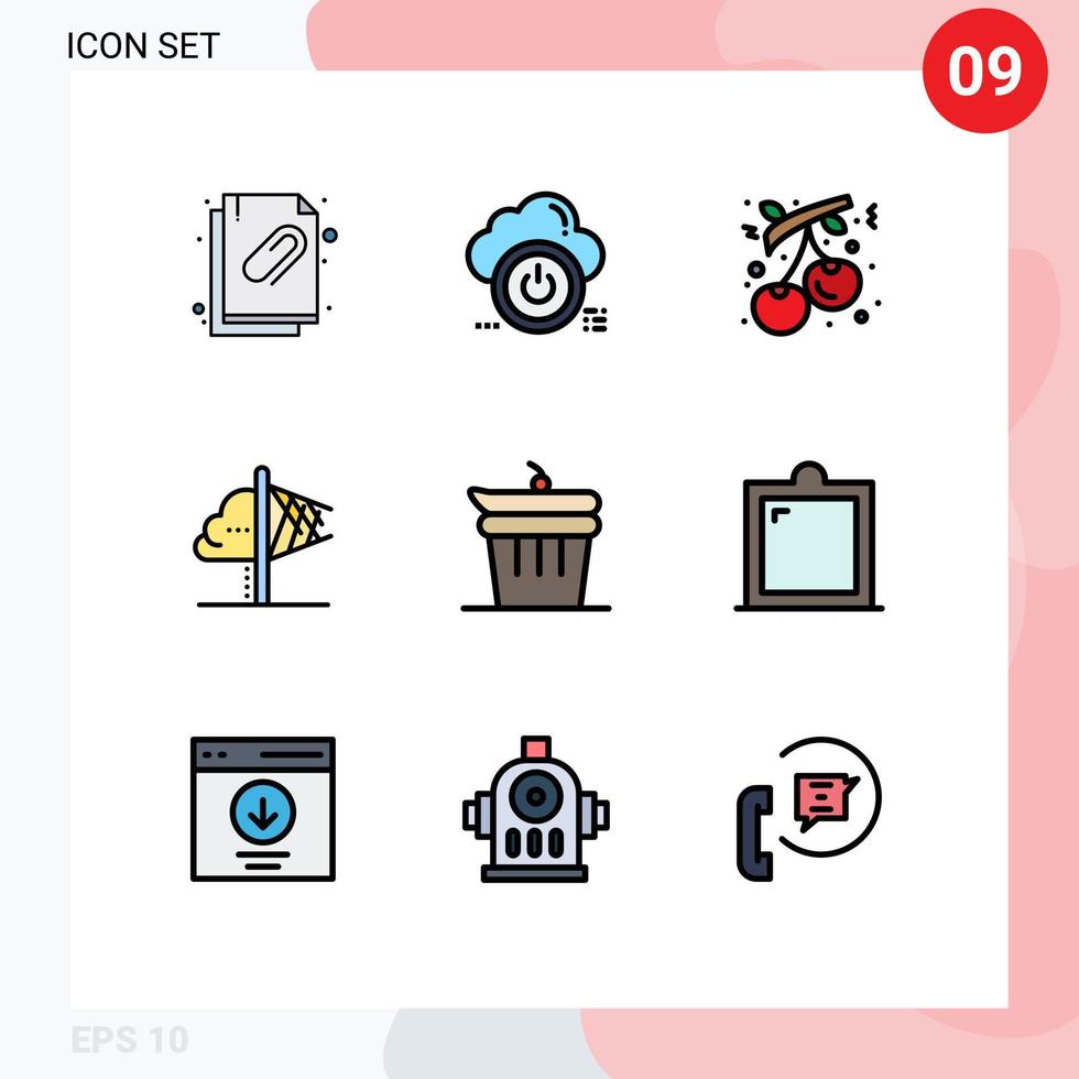 Stock Vector Icon Pack of 9 Line Signs and Symbols for insight idea off creativity holiday Editable Vector Design Elements
