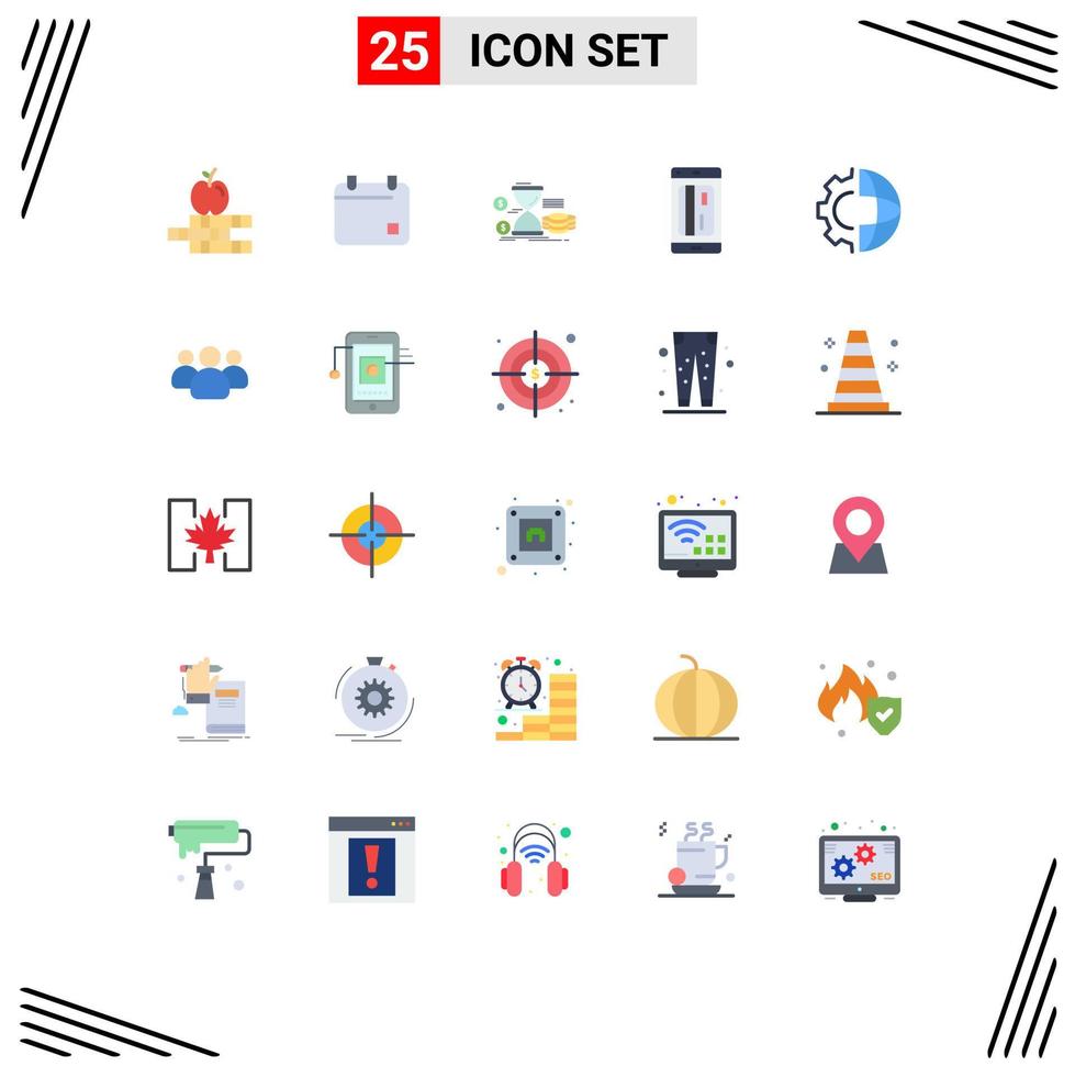 25 Creative Icons Modern Signs and Symbols of development credit management cashless banking Editable Vector Design Elements