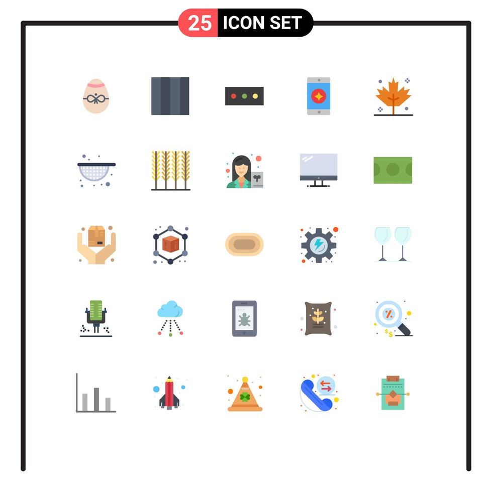 Set of 25 Modern UI Icons Symbols Signs for food strainer security turkey holiday Editable Vector Design Elements