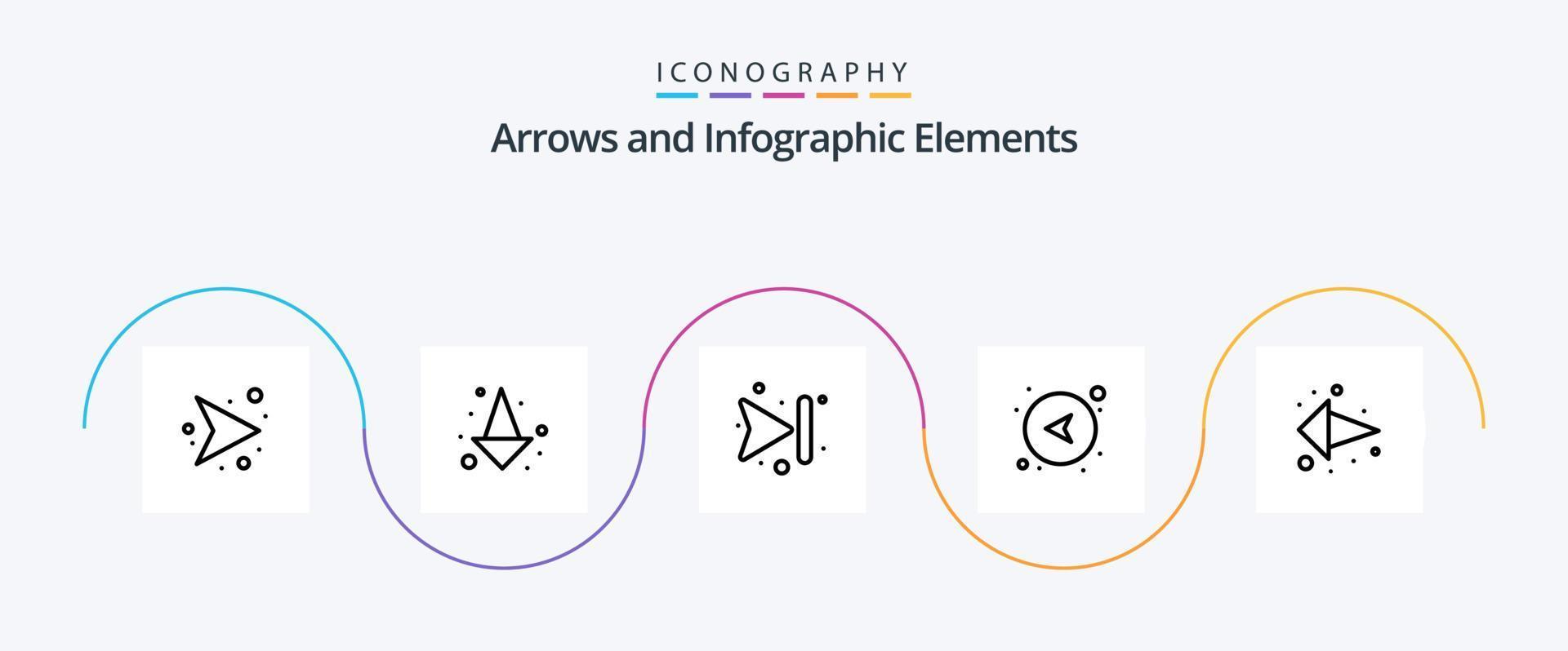 Arrow Line 5 Icon Pack Including left arrow. direction. forward. arrow. network vector
