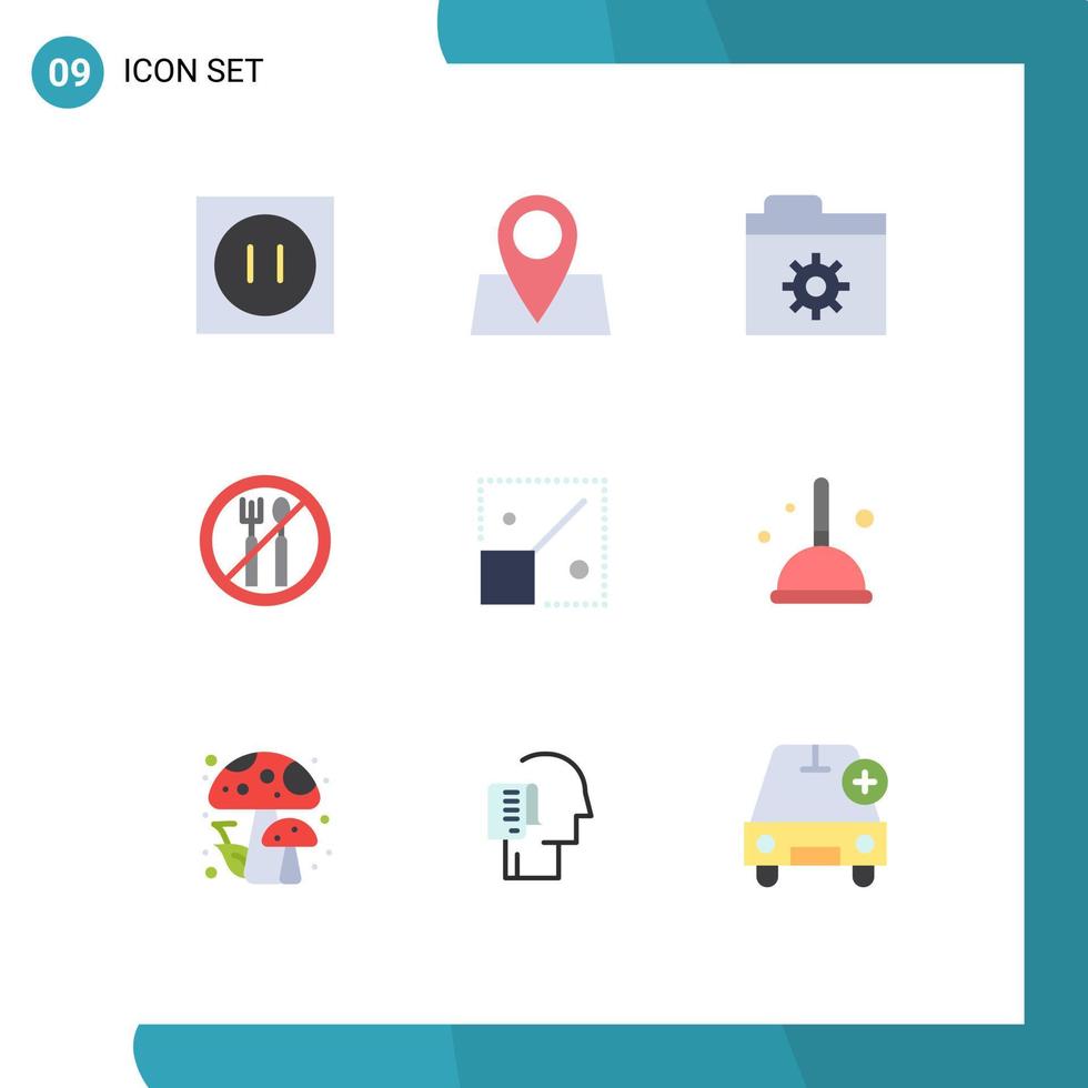 Stock Vector Icon Pack of 9 Line Signs and Symbols for creative resize control full ramadan Editable Vector Design Elements