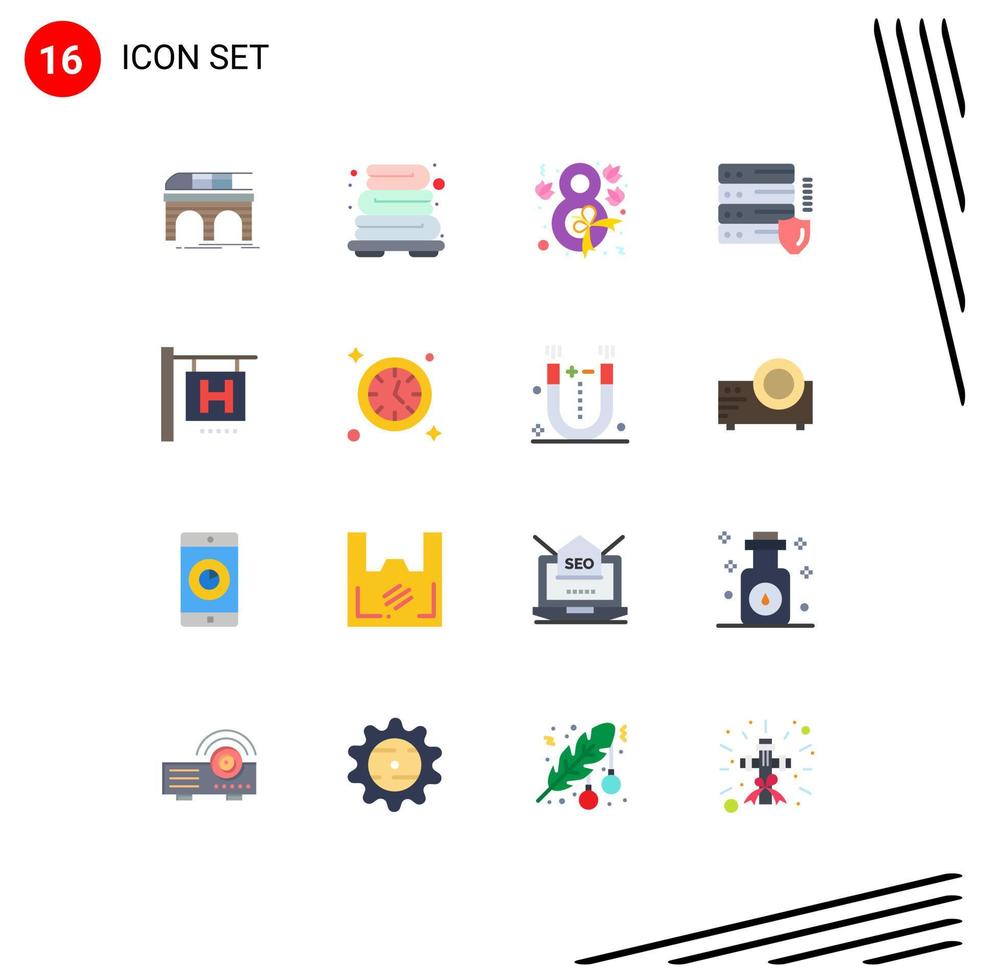 16 Creative Icons Modern Signs and Symbols of travel security eight protection gdpr Editable Pack of Creative Vector Design Elements