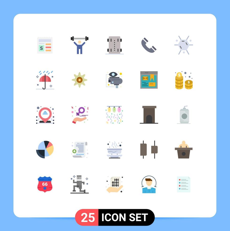 conjunto de 25 iconos de interfaz de usuario modernos símbolos signos para biología teléfono interfaz de skate patineta elementos de diseño vectorial editables vector