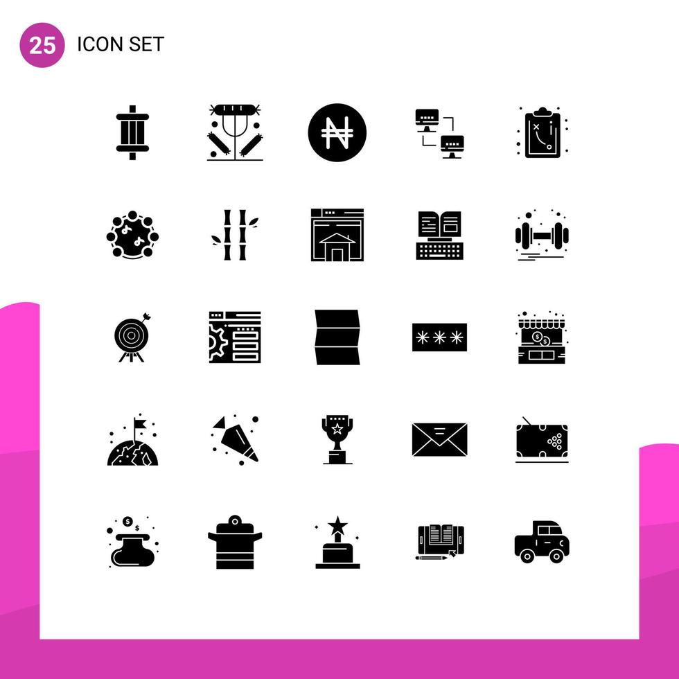 25 Creative Icons Modern Signs and Symbols of strategy computers lunch computing computer Editable Vector Design Elements