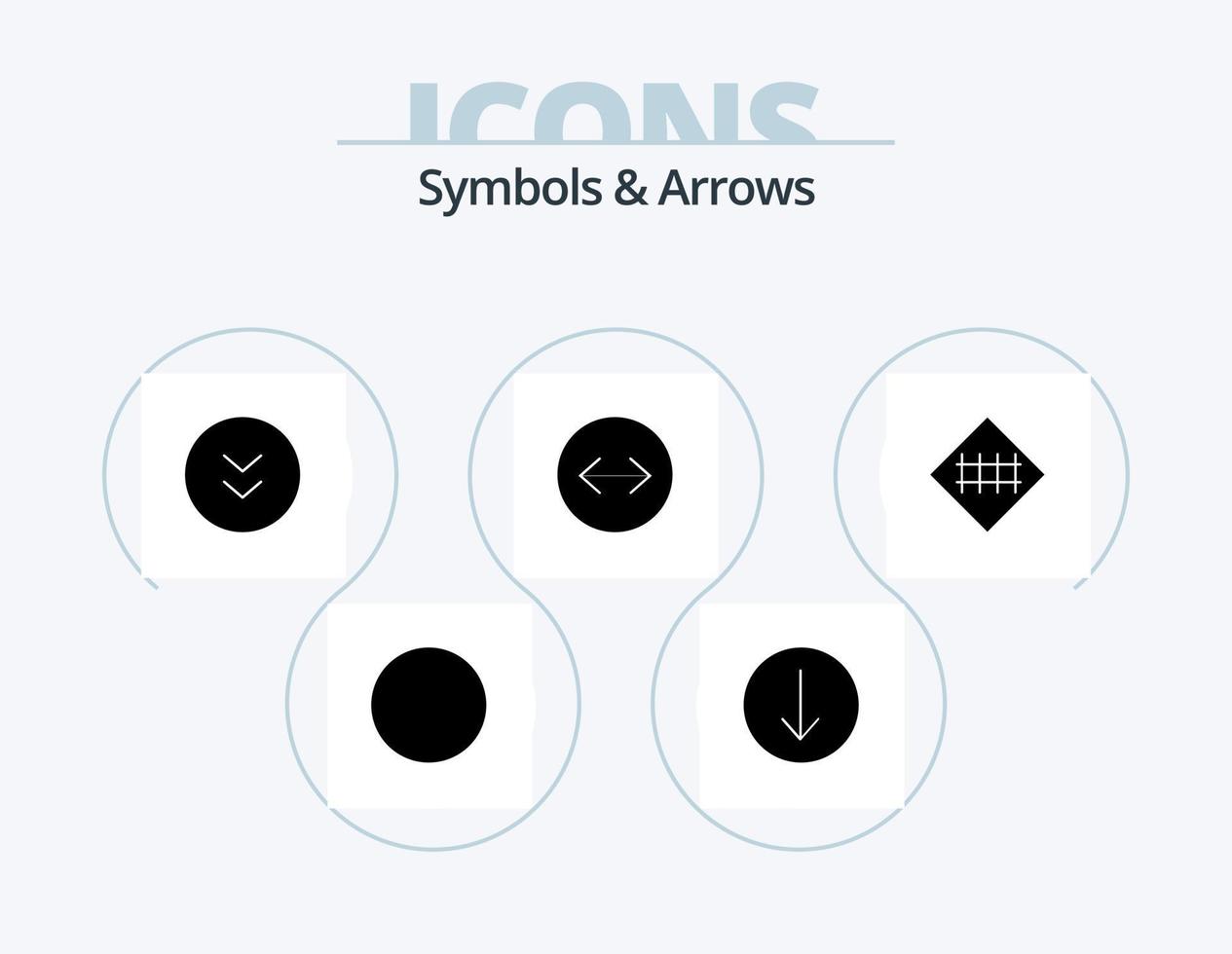 Symbols and Arrows Glyph Icon Pack 5 Icon Design. . road sign. download. road fence. fence vector