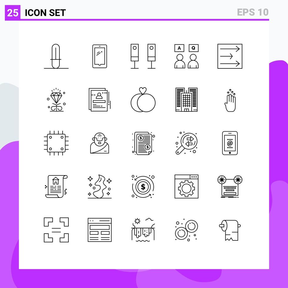 Line Pack of 25 Universal Symbols of weather qa appliances online answers Editable Vector Design Elements