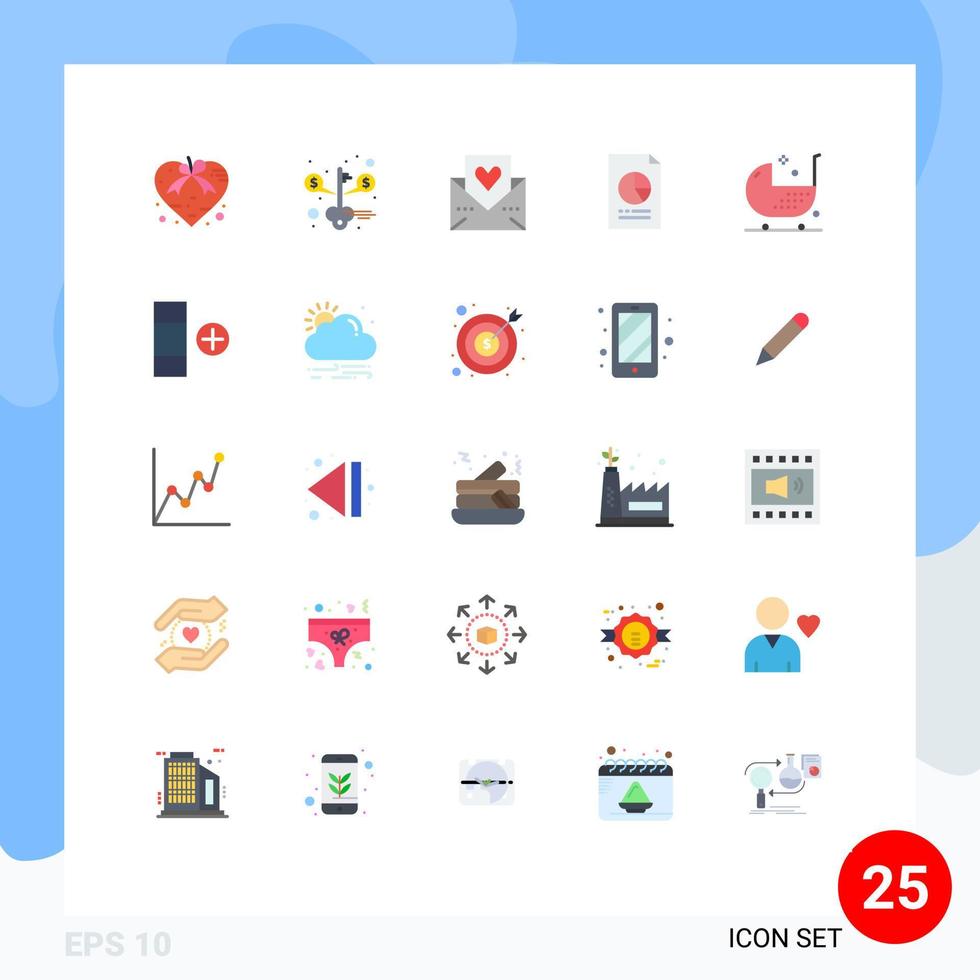 25 Creative Icons Modern Signs and Symbols of file document success data mail Editable Vector Design Elements