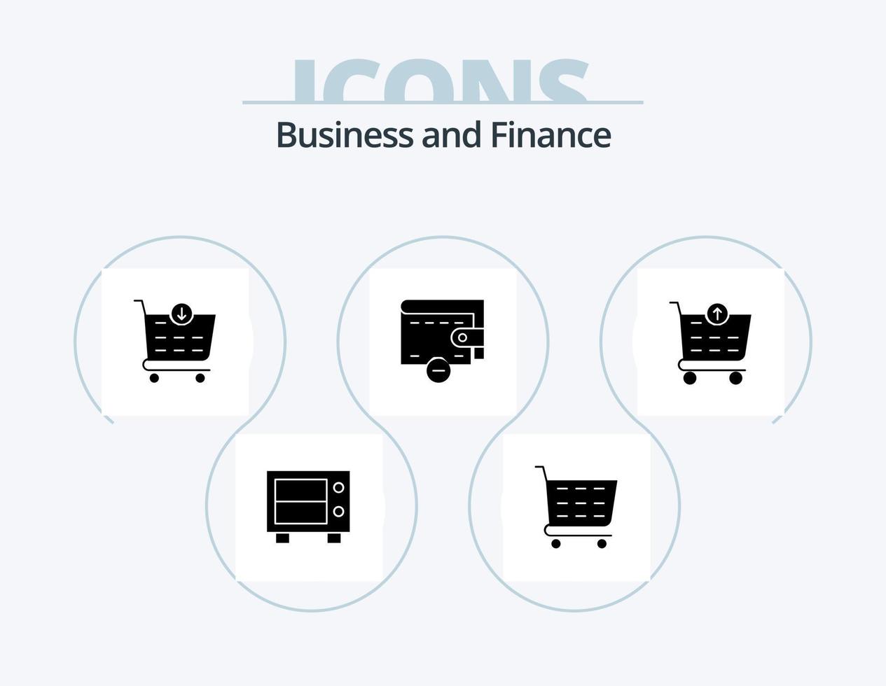 Finance Glyph Icon Pack 5 Icon Design. . . shop. shopping cart. checkout vector