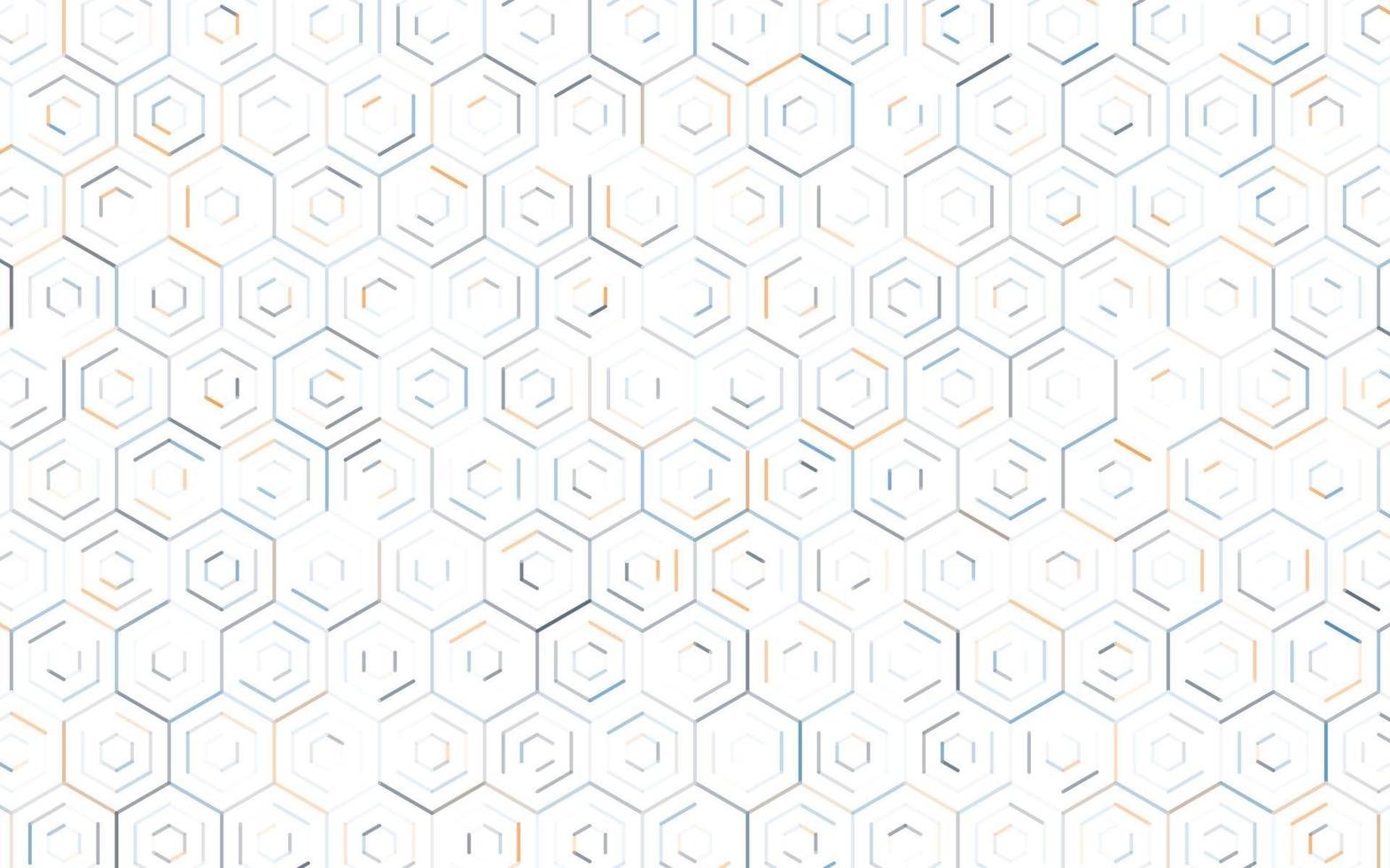 fondo de banner hexagonal 3d blanco creativo vector