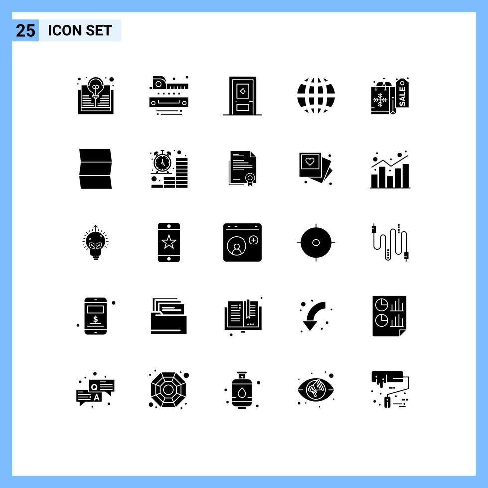 25 Creative Icons Modern Signs and Symbols of shopping internet building globe earth Editable Vector Design Elements