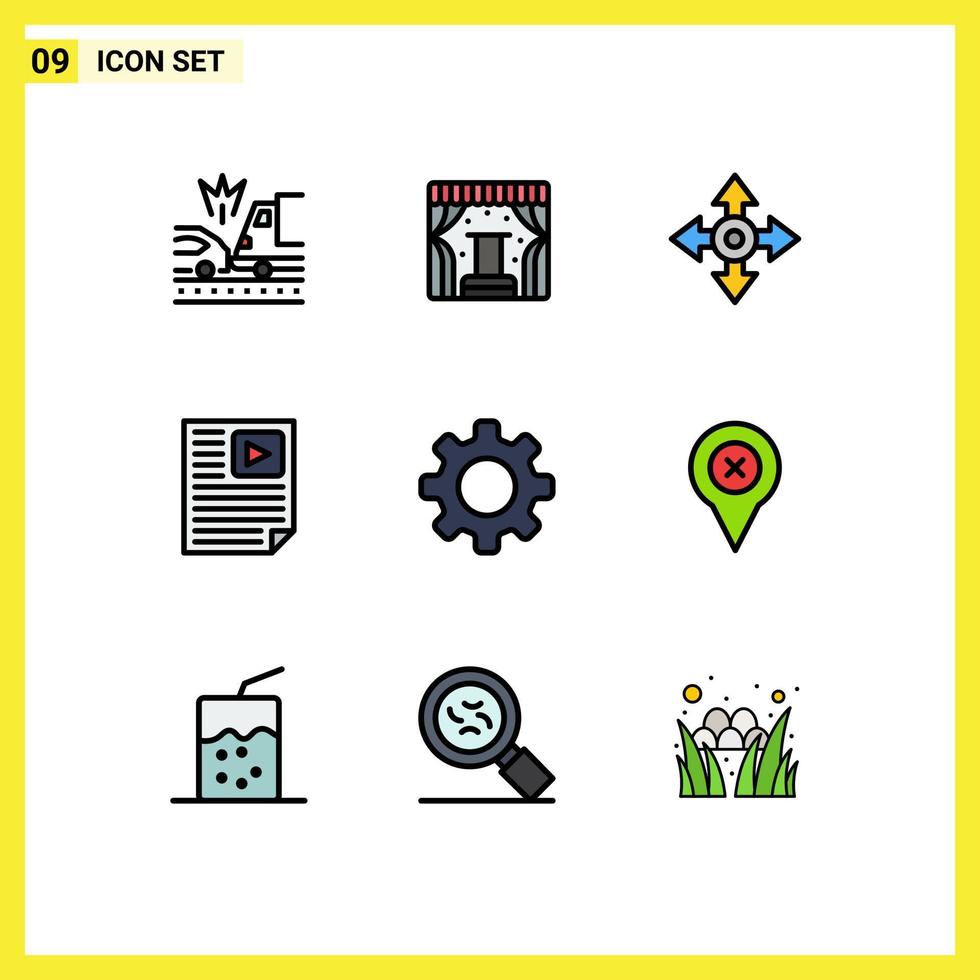 9 Creative Icons Modern Signs and Symbols of basic report arrow paper data Editable Vector Design Elements