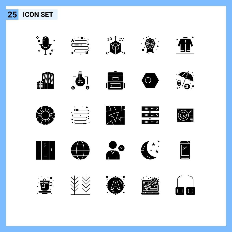 Set of 25 Modern UI Icons Symbols Signs for man jacket design quality best quality Editable Vector Design Elements