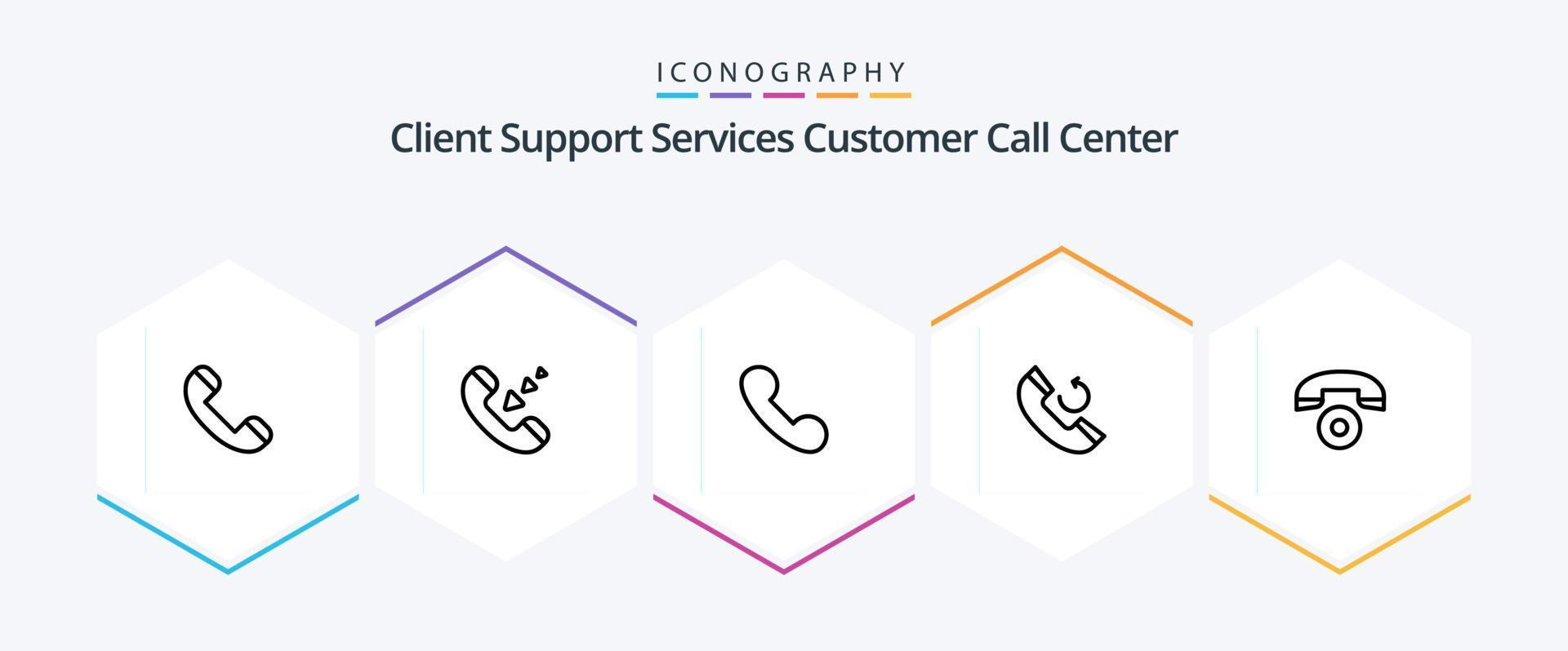Call 25 Line icon pack including . call. call. telephone. phone vector