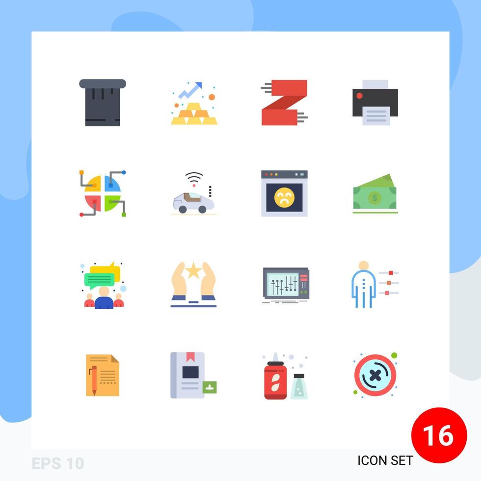 16 Thematic Vector Flat Colors and Editable Symbols of construction hardware clothes gadget computers Editable Pack of Creative Vector Design Elements