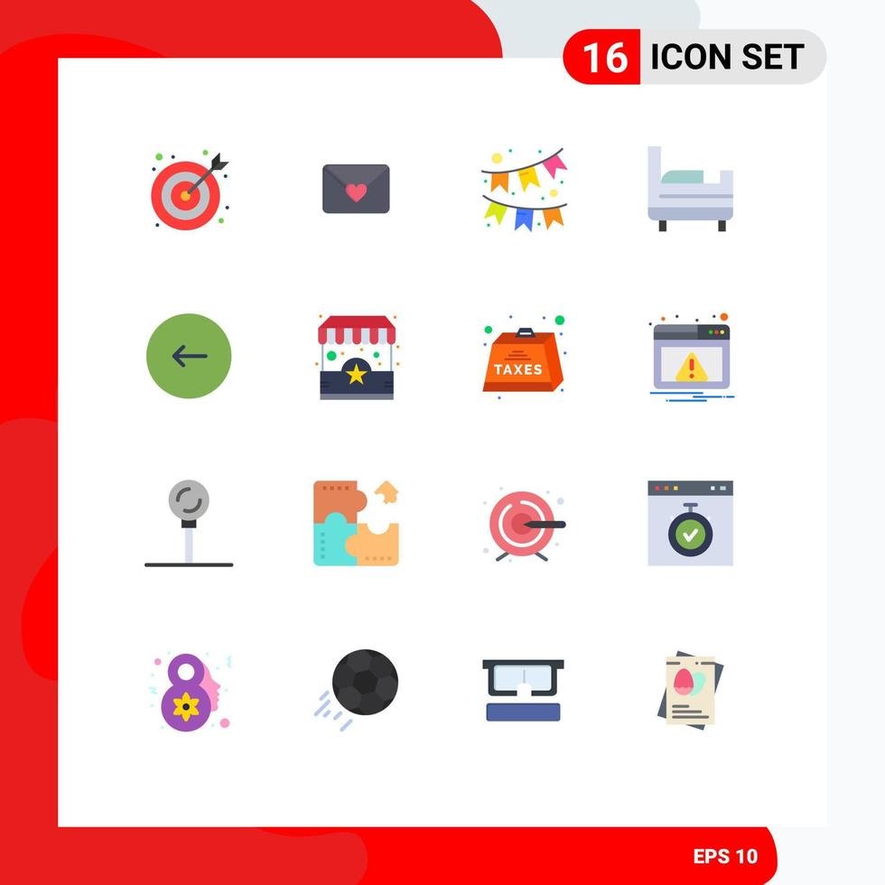 16 Creative Icons Modern Signs and Symbols of shop stop ornament play buttons Editable Pack of Creative Vector Design Elements