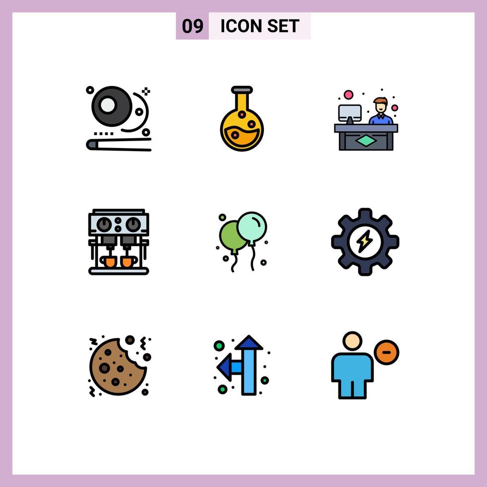 Universal Icon Symbols Group of 9 Modern Filledline Flat Colors of ireland bloon consulting drink kitchen Editable Vector Design Elements