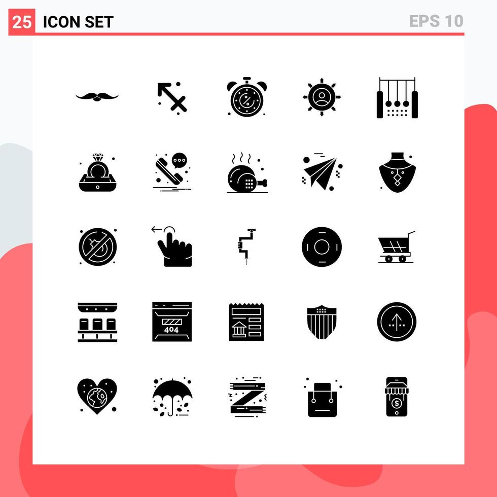 Pack of 25 Modern Solid Glyphs Signs and Symbols for Web Print Media such as manager connection greece business discount Editable Vector Design Elements
