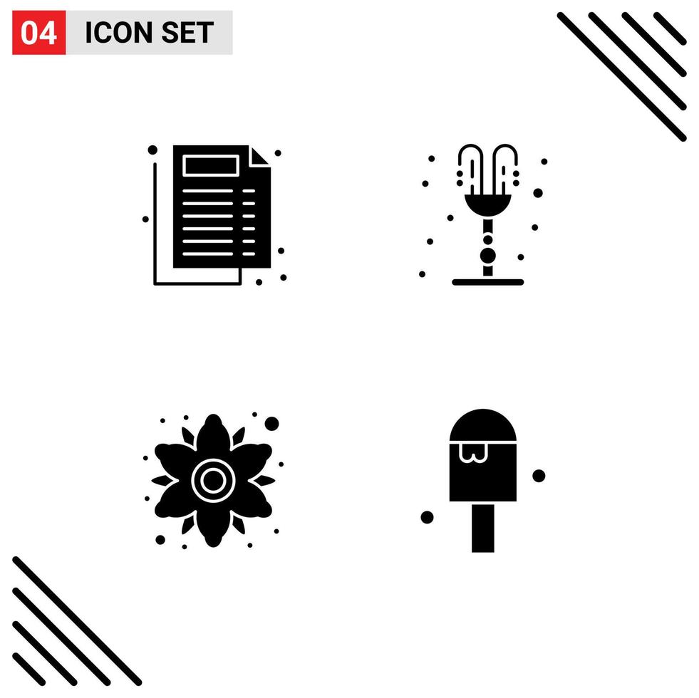 Creative Icons Modern Signs and Symbols of medical flower fountain valentines day beach Editable Vector Design Elements
