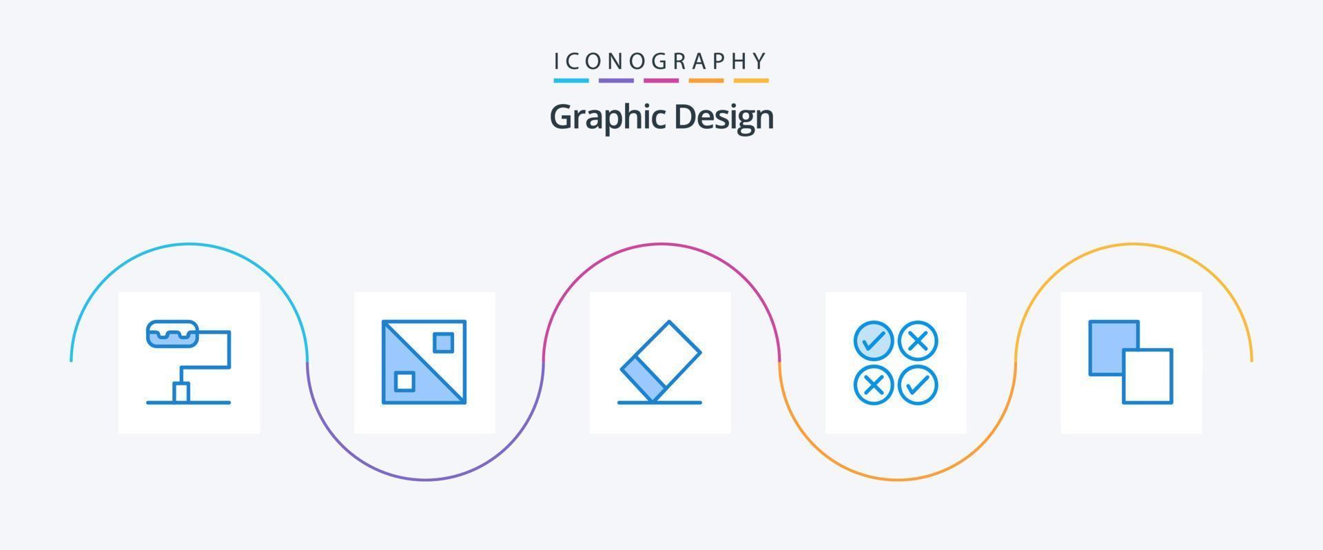 Design Blue 5 Icon Pack Including . tick. vector