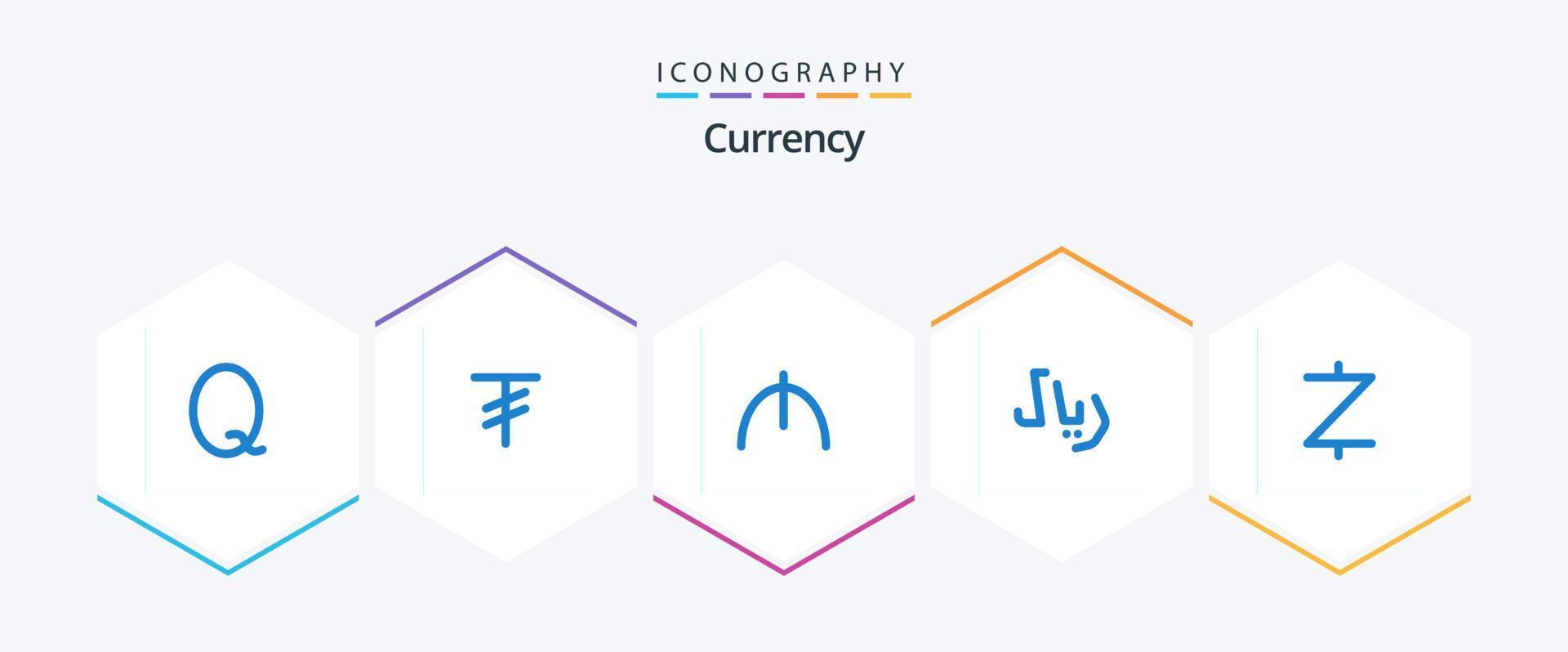 Currency 25 Blue icon pack including . . turkmenistan. cryptocurrency. zcash vector