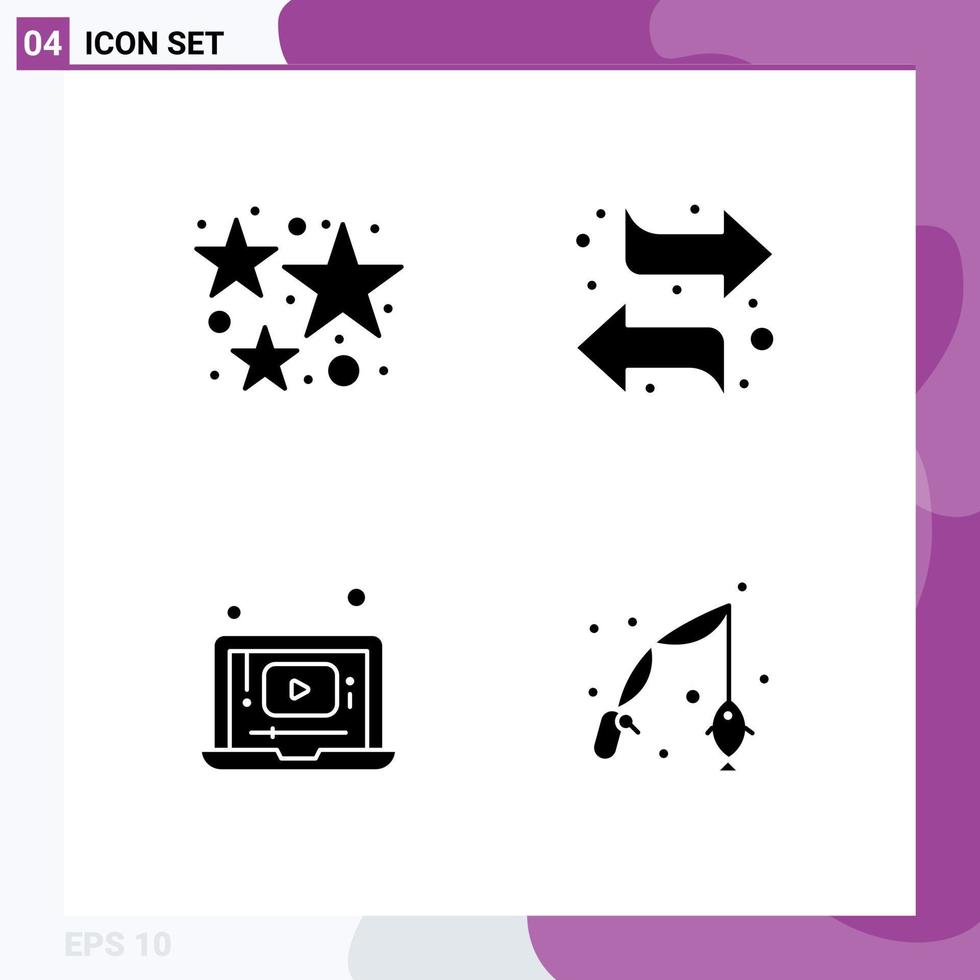 Creative Icons Modern Signs and Symbols of celebration laptop fireworks switch player Editable Vector Design Elements