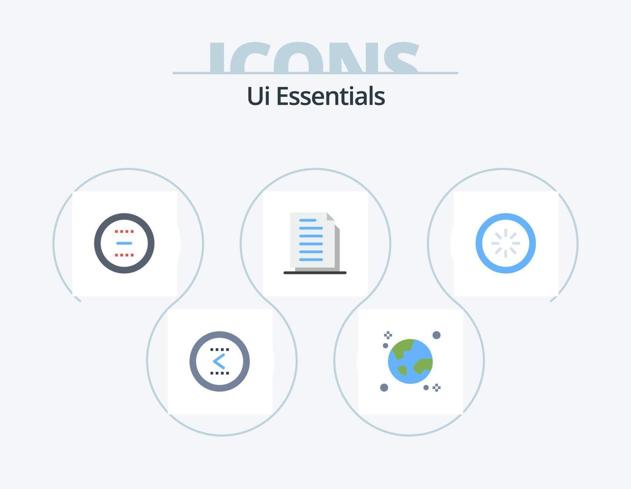 ui essentials flat icon pack 5 diseño de iconos. documentos. Copiar. globo. menos. Eliminar vector