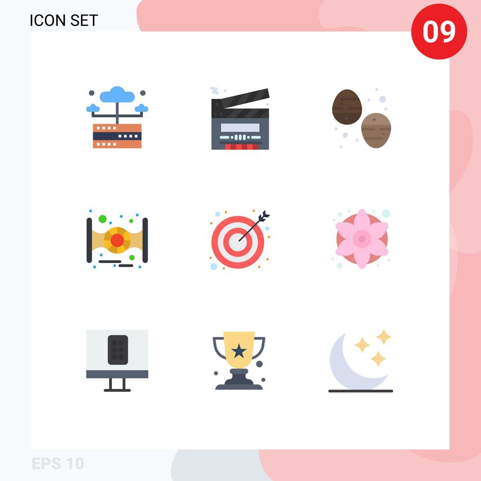 9 Creative Icons Modern Signs and Symbols of goal star wars multimedia spaceship sweets Editable Vector Design Elements