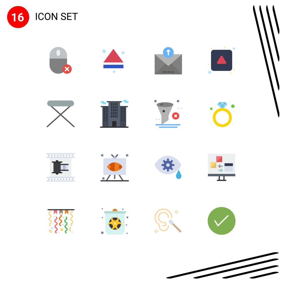 16 Creative Icons Modern Signs and Symbols of appliances direction down arrow sent Editable Pack of Creative Vector Design Elements