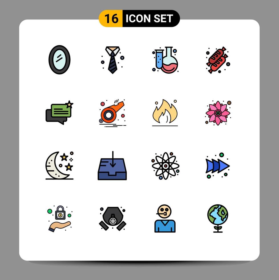 16 Creative Icons Modern Signs and Symbols of ecommerce food clothing cake flask Editable Creative Vector Design Elements