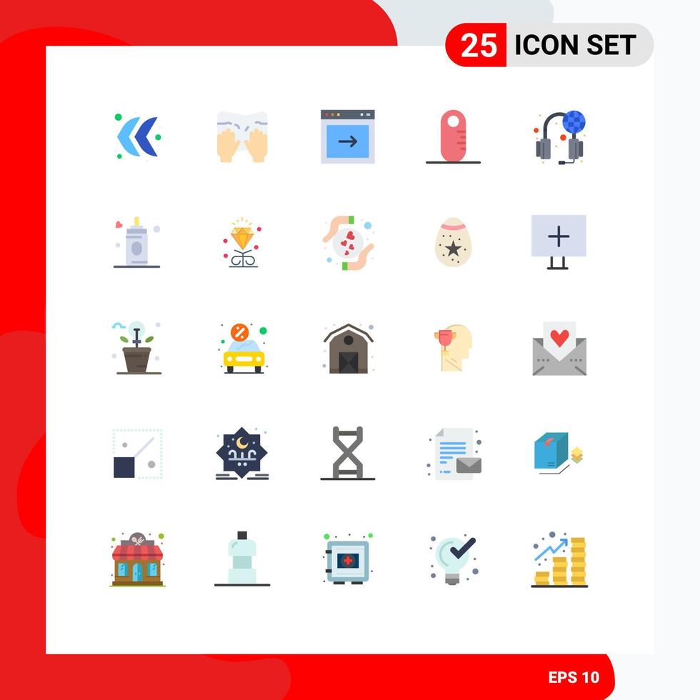 25 Creative Icons Modern Signs and Symbols of world services browser help ruler Editable Vector Design Elements