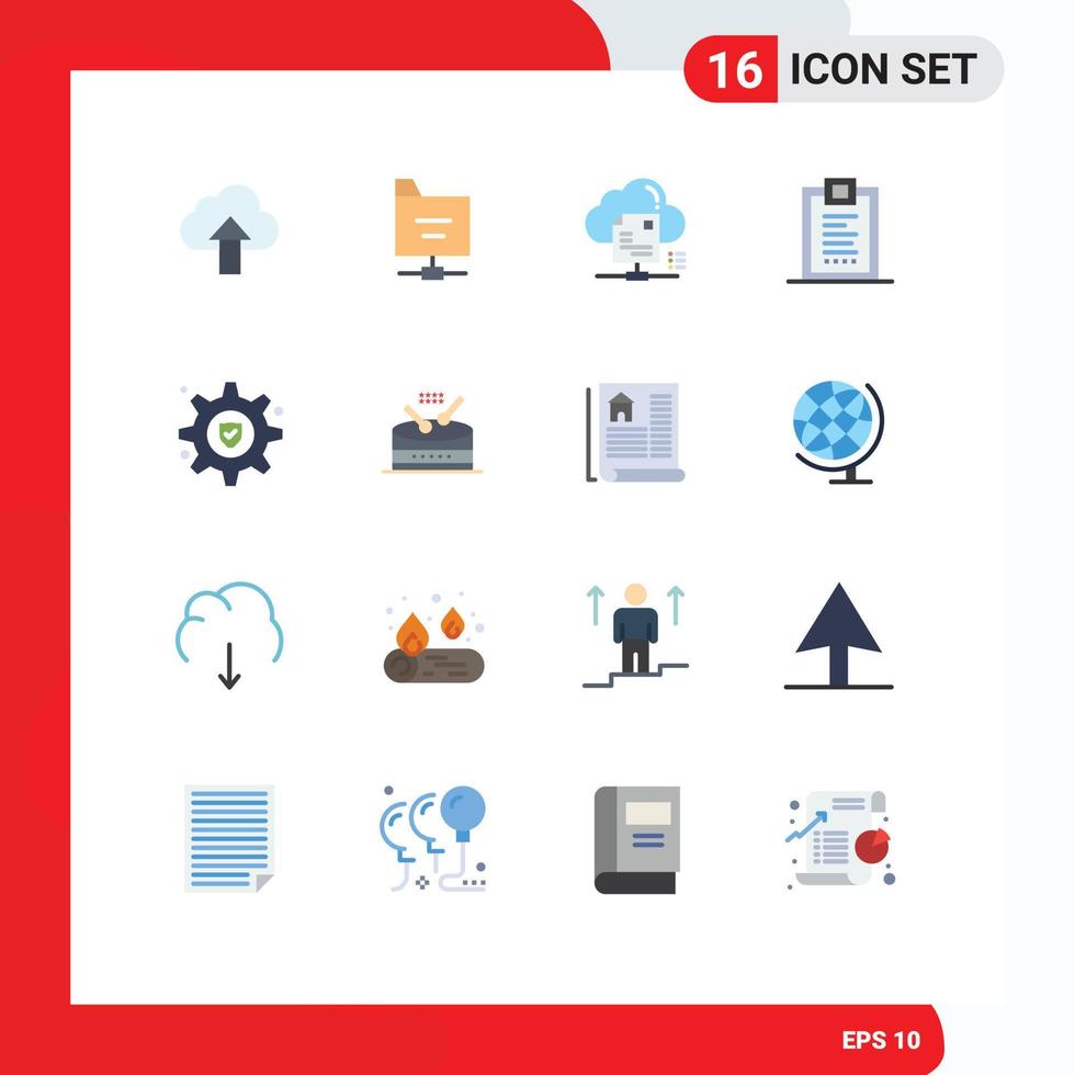 Universal Icon Symbols Group of 16 Modern Flat Colors of setting design sharing delivery coding Editable Pack of Creative Vector Design Elements