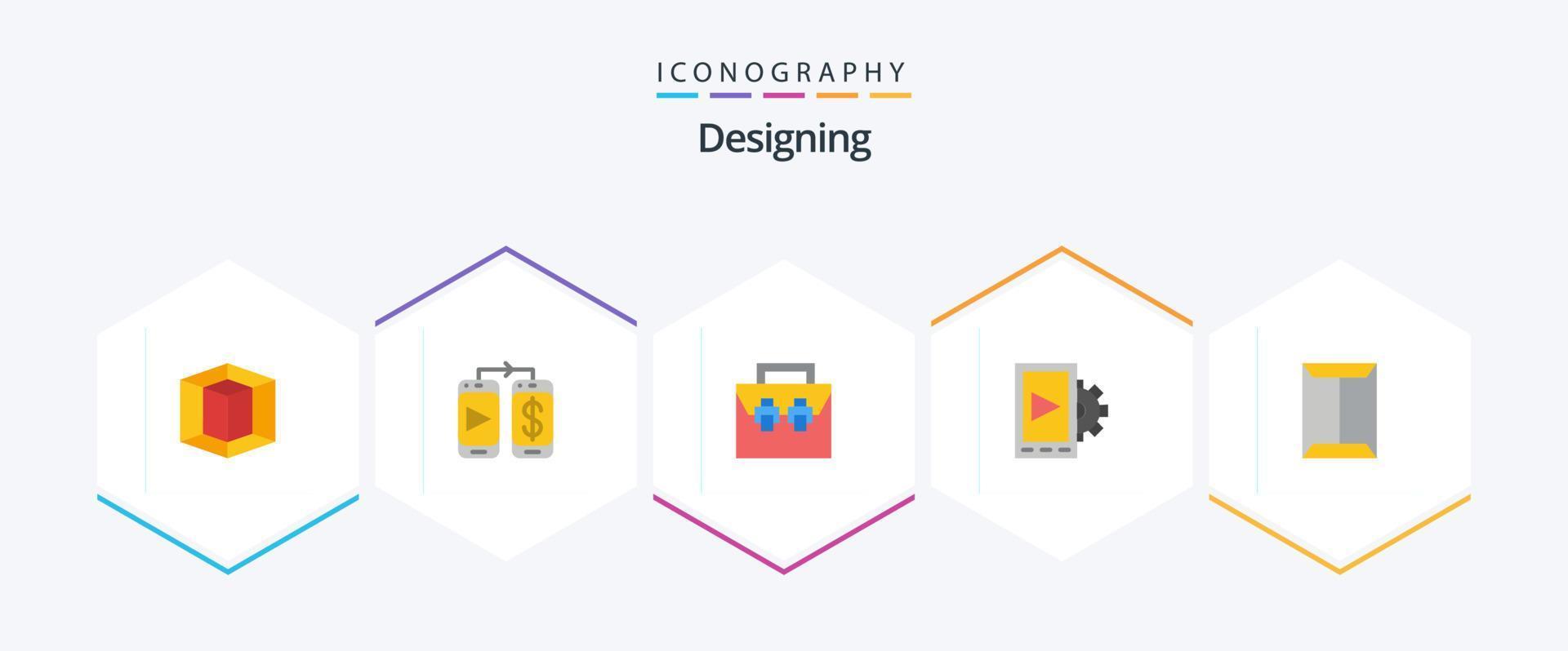 Designing 25 Flat icon pack including closet. rack. construction. window. design vector