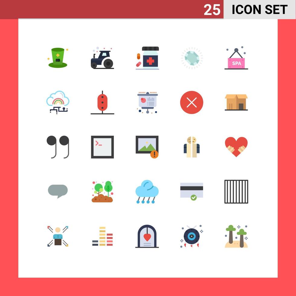 25 Creative Icons Modern Signs and Symbols of luxury jewelry bottle jewelry form Editable Vector Design Elements