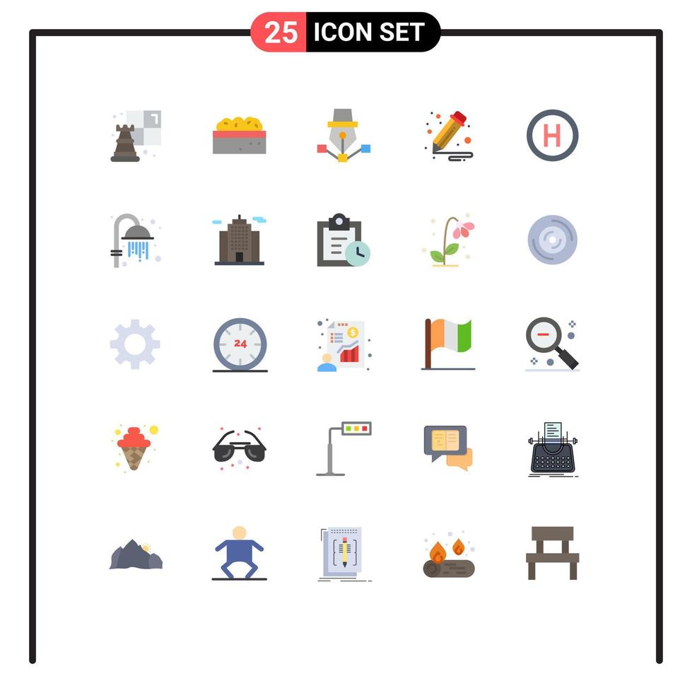 Stock Vector Icon Pack of 25 Line Signs and Symbols for board hospital drawing pencil business Editable Vector Design Elements
