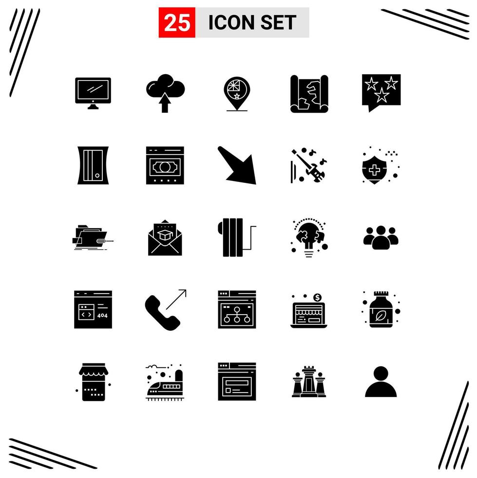 25 Creative Icons Modern Signs and Symbols of point map upload location nation Editable Vector Design Elements