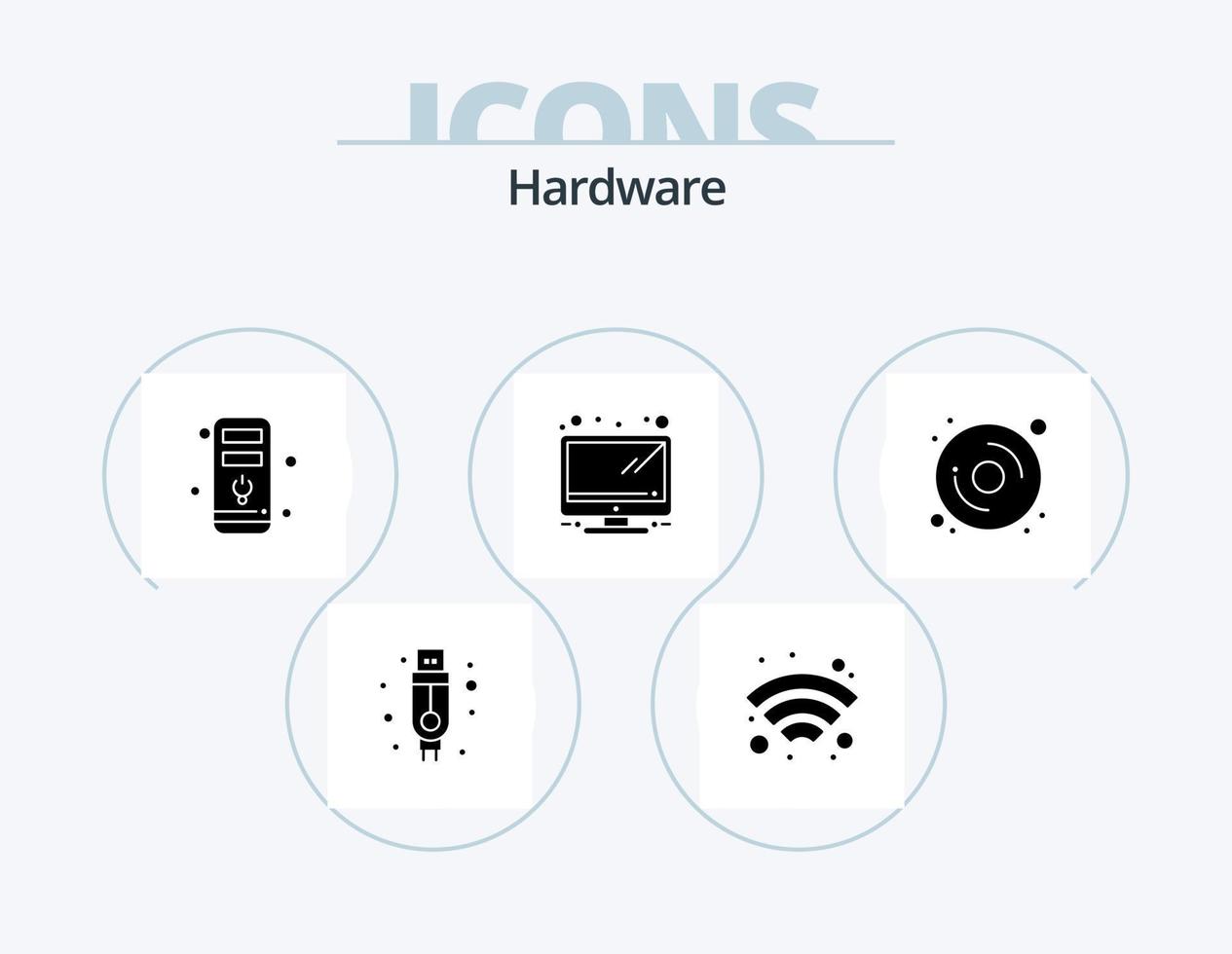 Hardware Glyph Icon Pack 5 Icon Design. . . hardware. hardware. computer vector