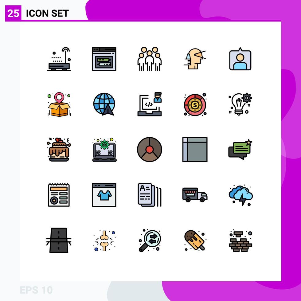 25 Creative Icons Modern Signs and Symbols of path forward code business people Editable Vector Design Elements