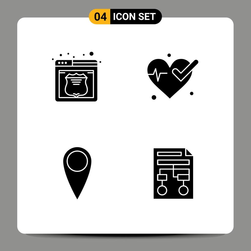 Stock Vector Icon Pack of Line Signs and Symbols for hosting graph web beat process Editable Vector Design Elements