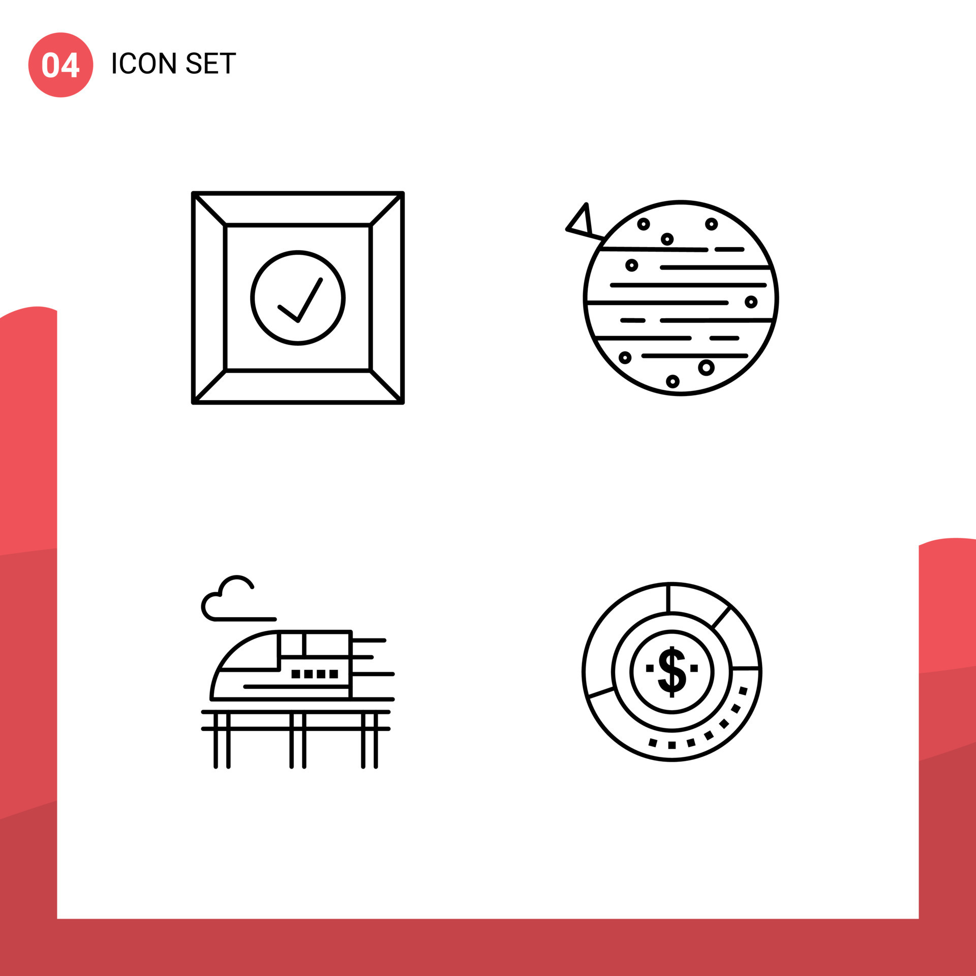 4 Universal Line Signs Symbols of box bullet moon squarico diagram