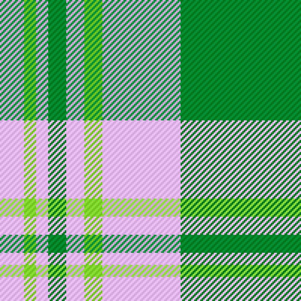 Seamless texture vector. Fabric textile plaid. Pattern check background tartan. vector