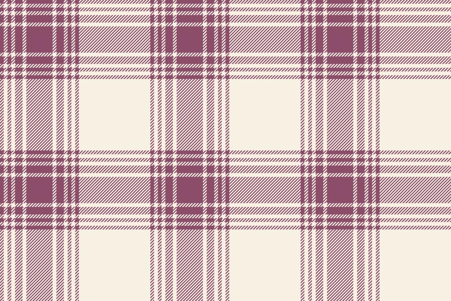 Plaid background, check seamless pattern in pink. Vector fabric texture for textile print, wrapping paper, gift card or wallpaper.