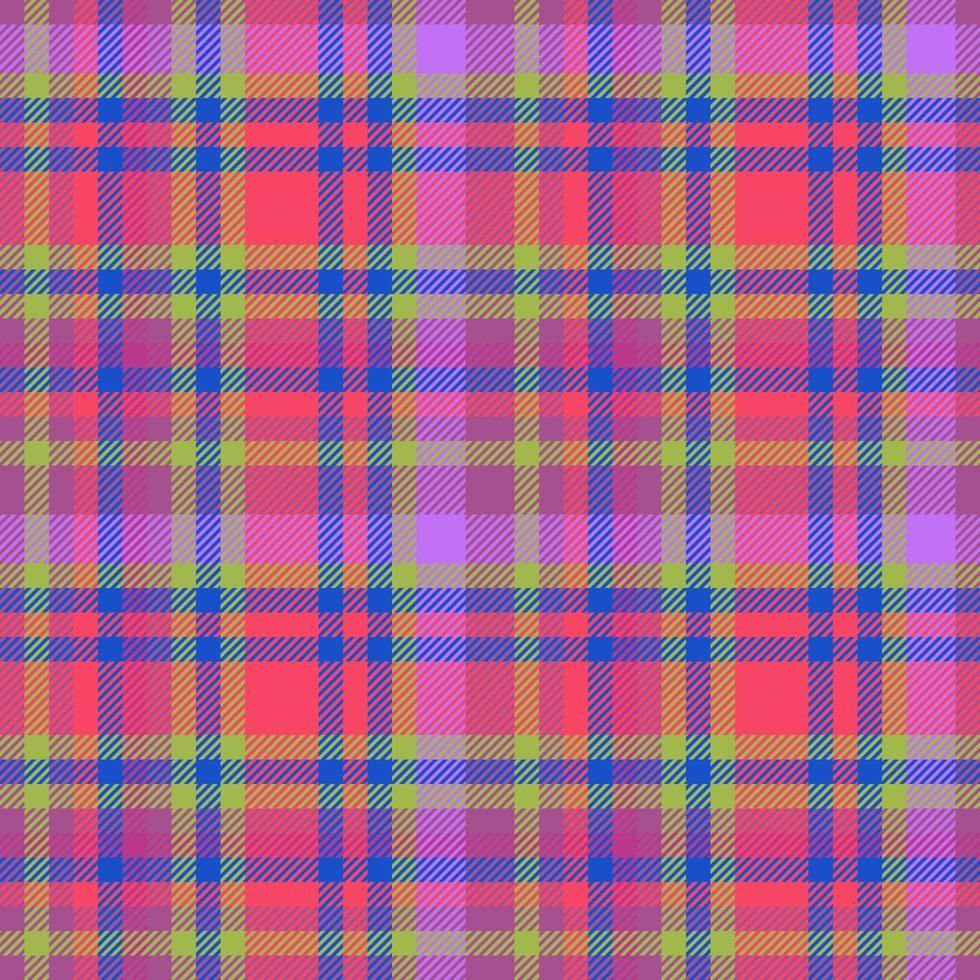 Plaid textile tartan. Pattern vector check. Texture background seamless fabric.