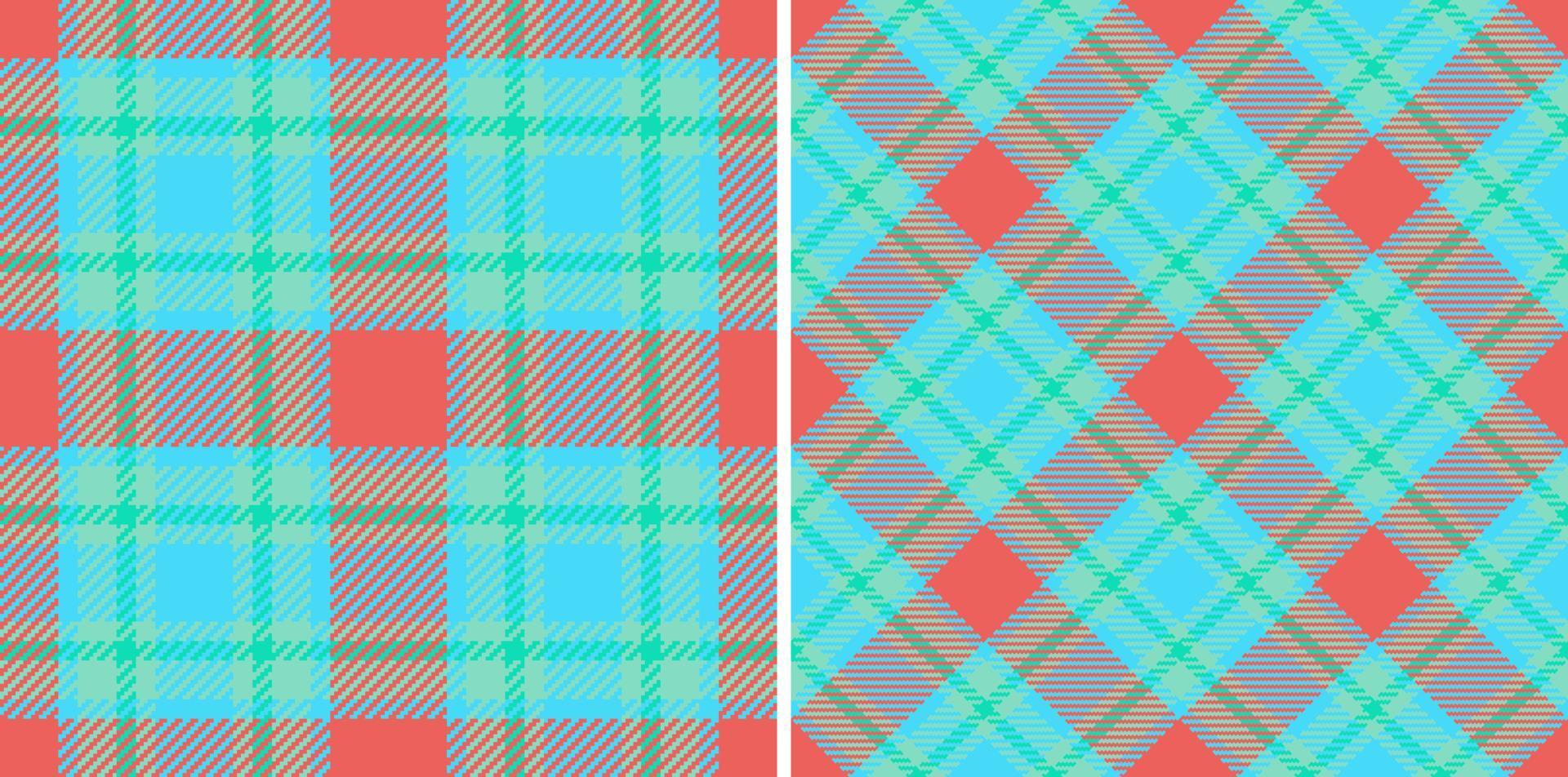 Plaid seamless tartan. Fabric check texture. Background pattern textile vector. vector