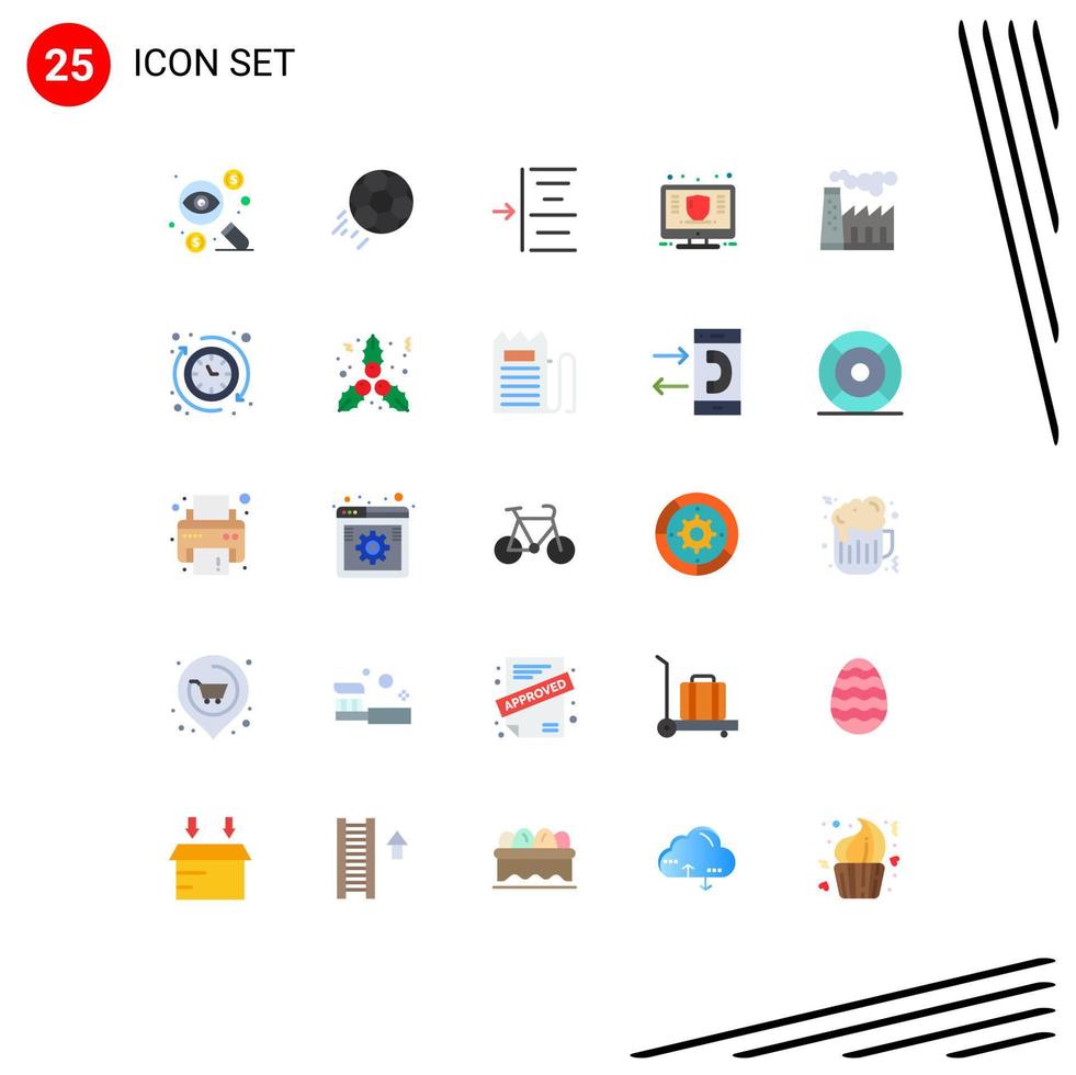 25 Creative Icons Modern Signs and Symbols of protect marketing kick management text Editable Vector Design Elements