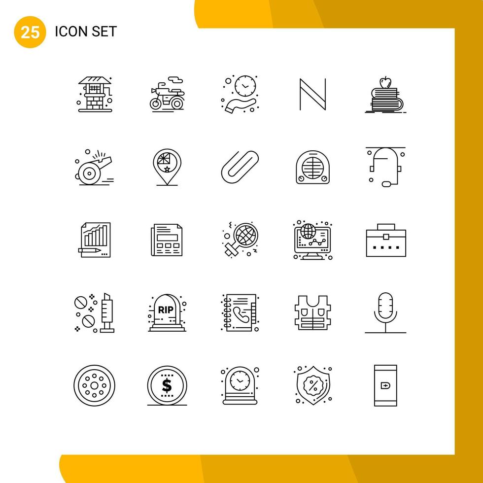 25 Line concept for Websites Mobile and Apps student back to school hand cryptocurrency blockchain Editable Vector Design Elements