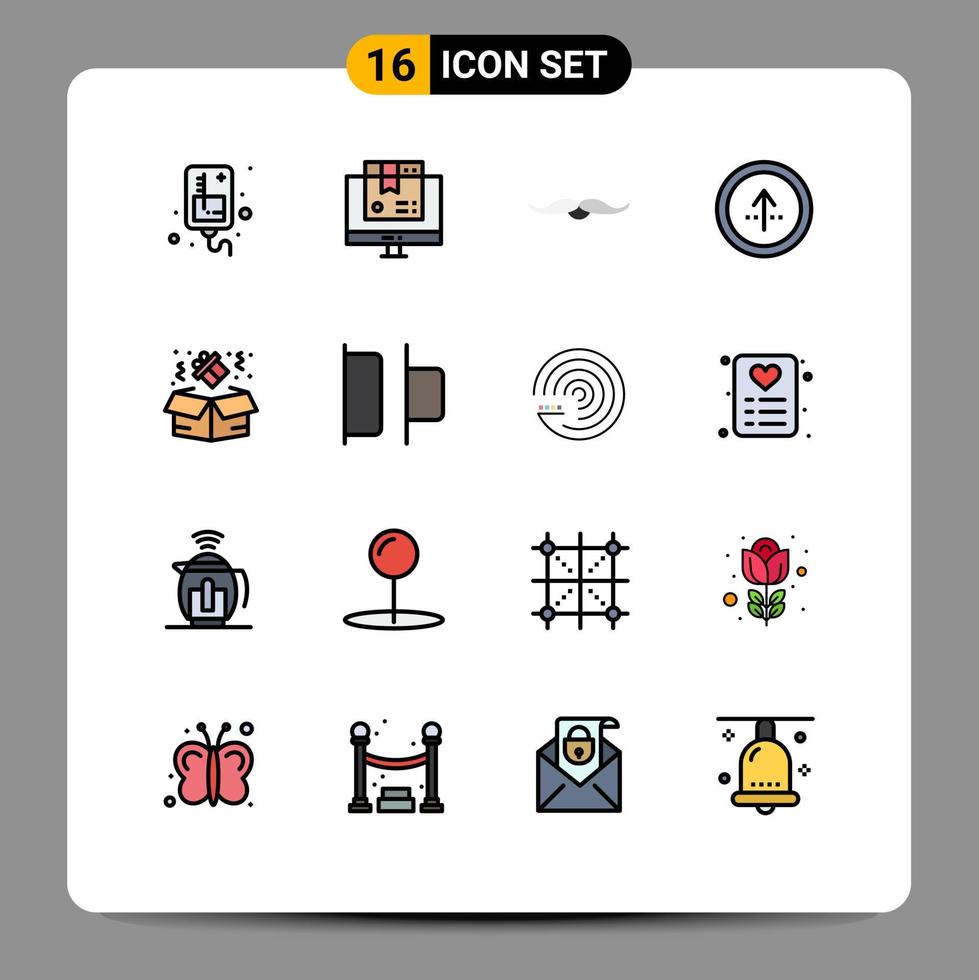 16 Creative Icons Modern Signs and Symbols of navigation circle valentine arrow male Editable Creative Vector Design Elements