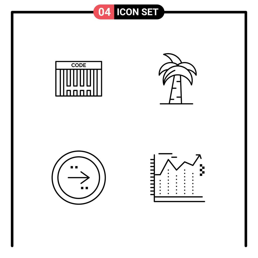 User Interface Pack of 4 Basic Filledline Flat Colors of bar srilanka shopping india arrow Editable Vector Design Elements