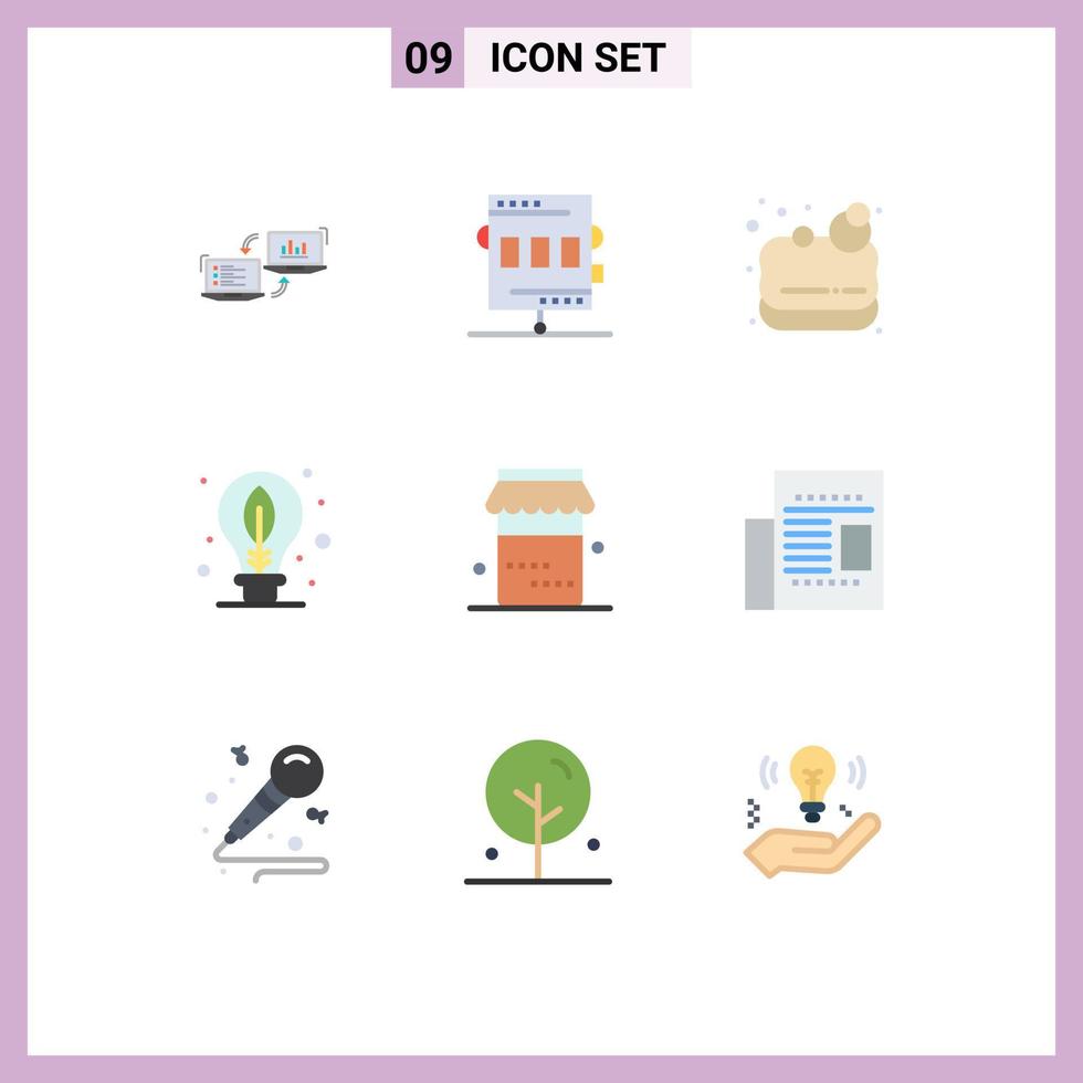 Stock Vector Icon Pack of 9 Line Signs and Symbols for leaf day chronometer earth sauna Editable Vector Design Elements