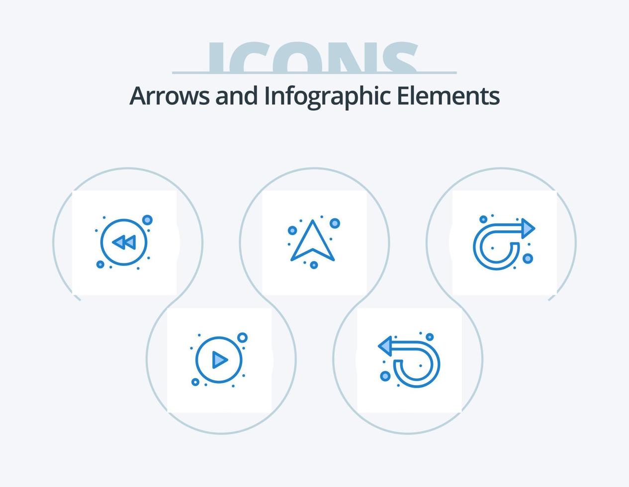 Arrow Blue Icon Pack 5 Icon Design. right. forward. left. arrow. up vector