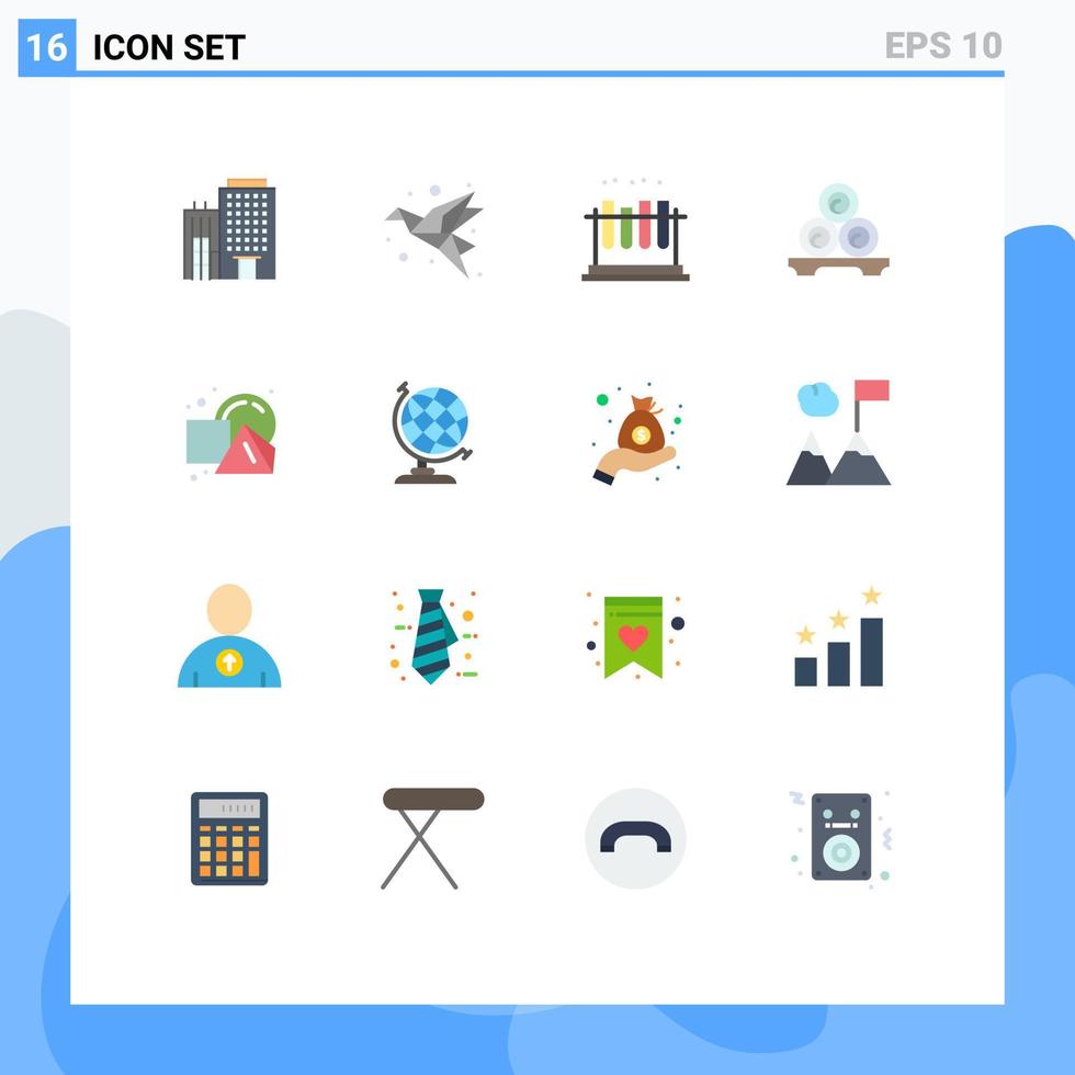 Set of 16 Modern UI Icons Symbols Signs for towels relaxation paper relax tube Editable Pack of Creative Vector Design Elements